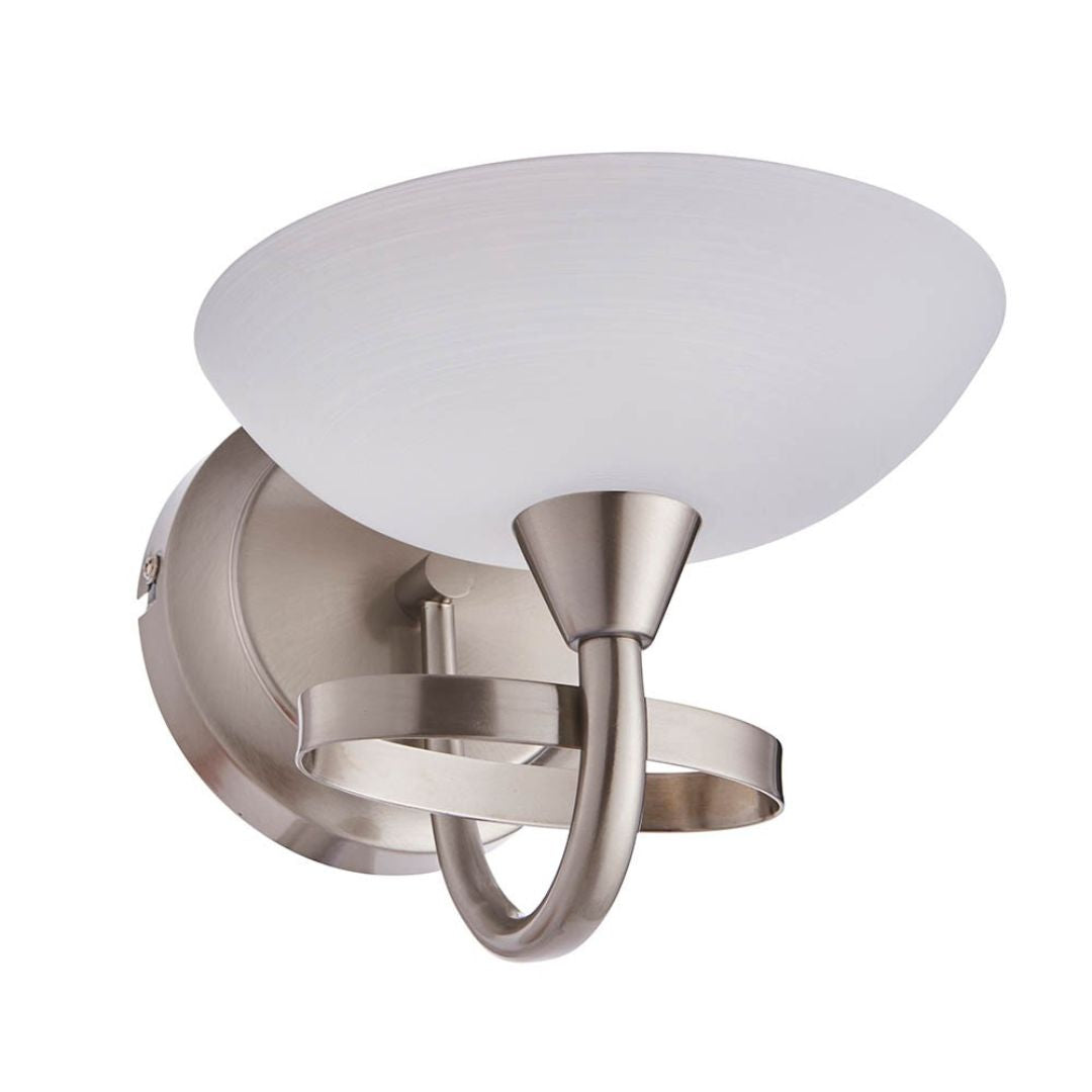 Cagney Satin Chrome Wall Light