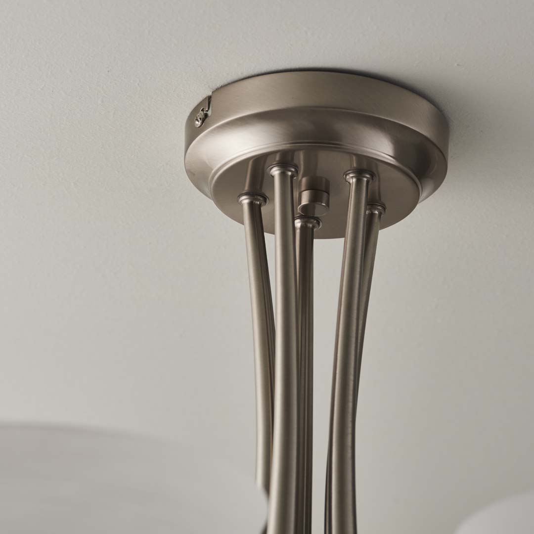 Cagney 5 Light Ceiling Light Satin Chrome