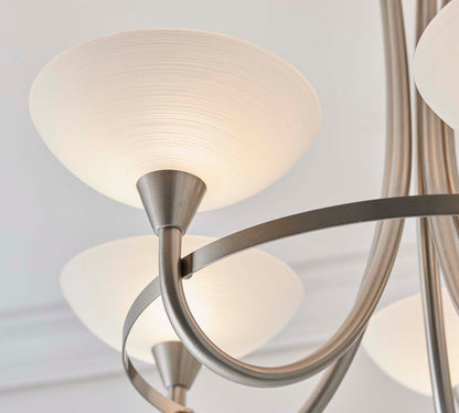 Cagney 5 Light Ceiling Light Satin Chrome