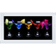 Cocktail Glasses Liquid Art with Mirrored Frame 67x117cm