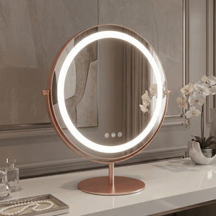 Celeste LED Vanity Mirror Rose Gold