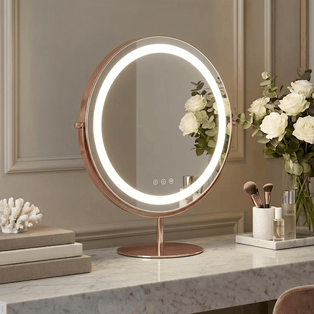 Celeste LED Vanity Mirror Rose Gold