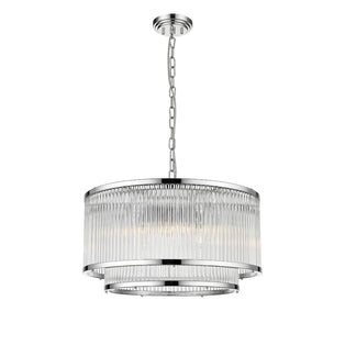Giovanna 5 Light 2 Tier Chrome Ceiling Pendant