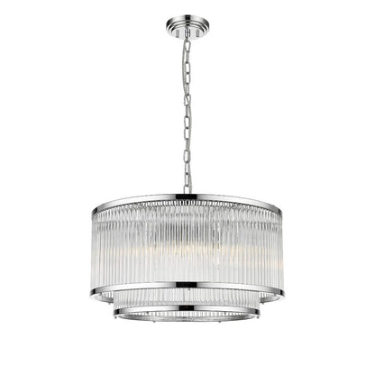 Giovanna 5 Light 2 Tier Chrome Ceiling Pendant