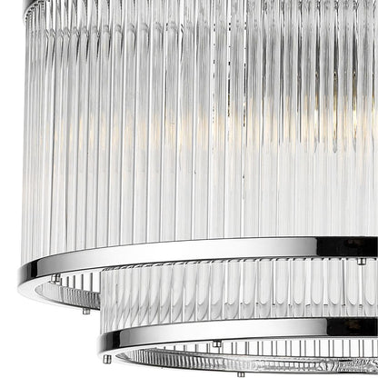 Giovanna 5 Light 2 Tier Chrome Ceiling Pendant