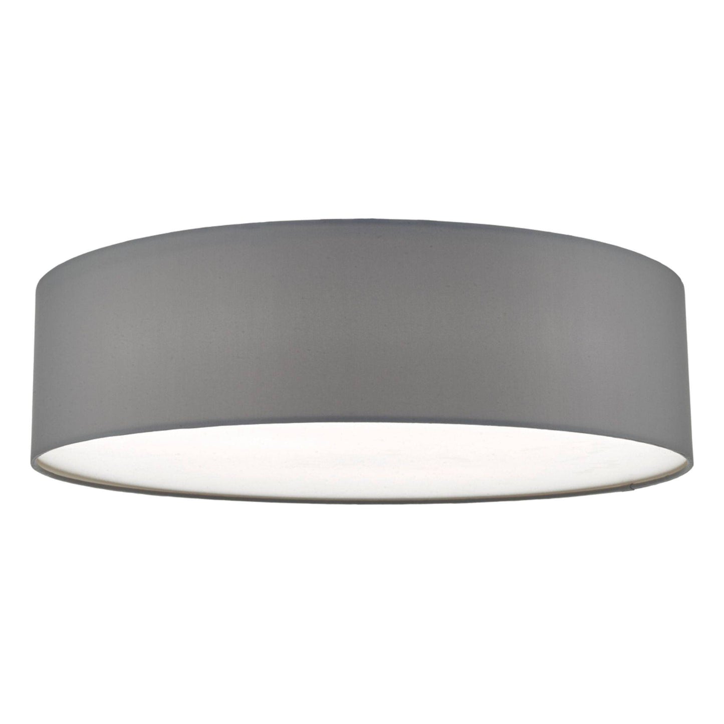 Cierro Grey Drum 4 Light Semi Flush Ceiling Light with Diffuser