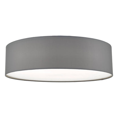Cierro Grey Drum 4 Light Flush Ceiling Light with Diffuser