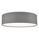 Cierro Grey Drum 4 Light Semi Flush Ceiling Light with Diffuser