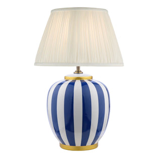Circus Blue & White Ceramic Table Lamp