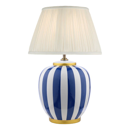 Circus Blue & White Ceramic Table Lamp
