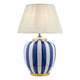 Circus Blue & White Ceramic Table Lamp