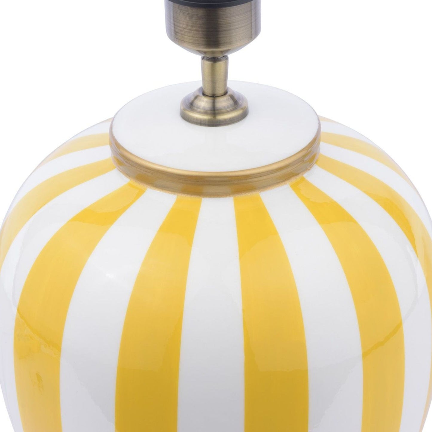 Circus Yellow & White Ceramic Table Lamp