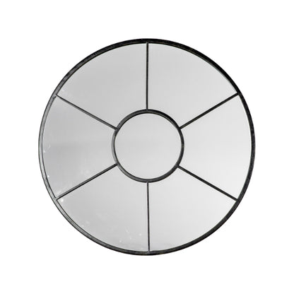 Cilnton Round Mirror Black 60x60cm