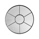 Cilnton Round Mirror Black 60x60cm