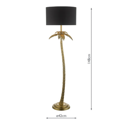 Coco Floor Lamp Antique Gold