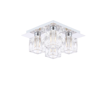 Coraline 4-Light Polished Chrome Flush Ceiling Light