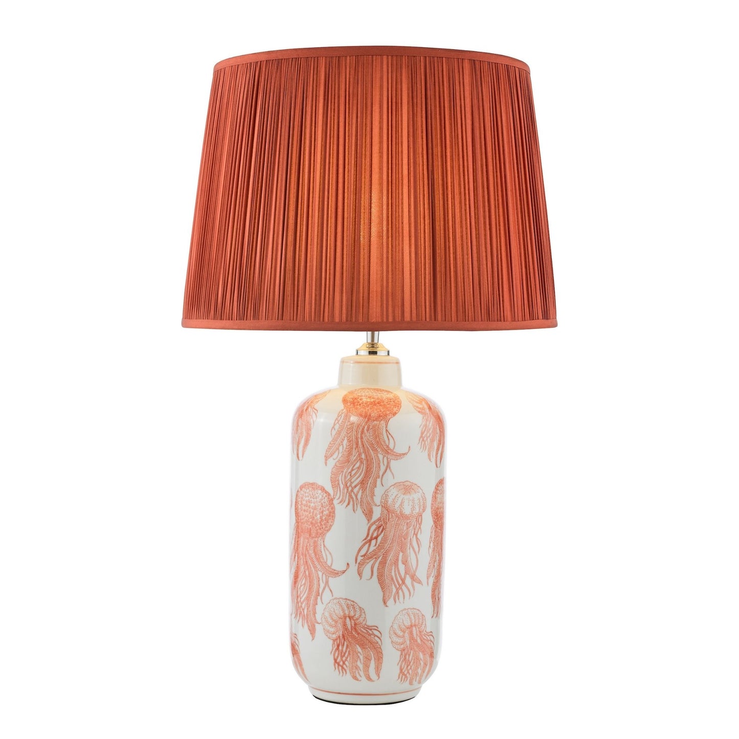 Cyanea Coral Pink Ceramic Table Lamp