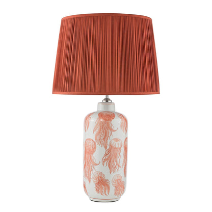 Cyanea Coral Pink Ceramic Table Lamp