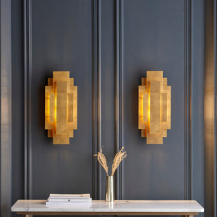 2 Light Wall Light 2 PACK Gold