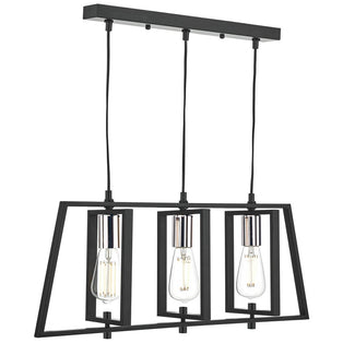 Dax 3 Light Ceiling Bar Black