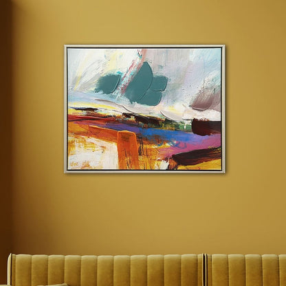 Summer Morning Framed Canvas Wall Art 40x50