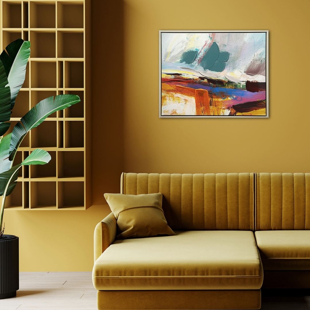 Summer Morning Framed Canvas Wall Art 40x50