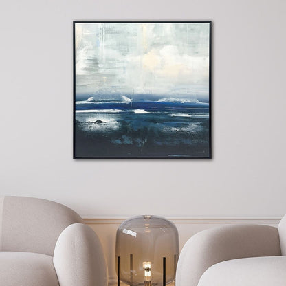 Volcanic Coast Framed Canvas Wall Art 60x60