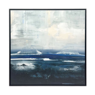 Volcanic Coast Framed Canvas Wall Art 60x60