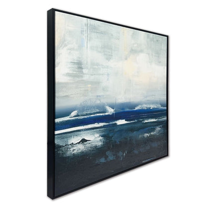 Volcanic Coast Framed Canvas Wall Art 60x60