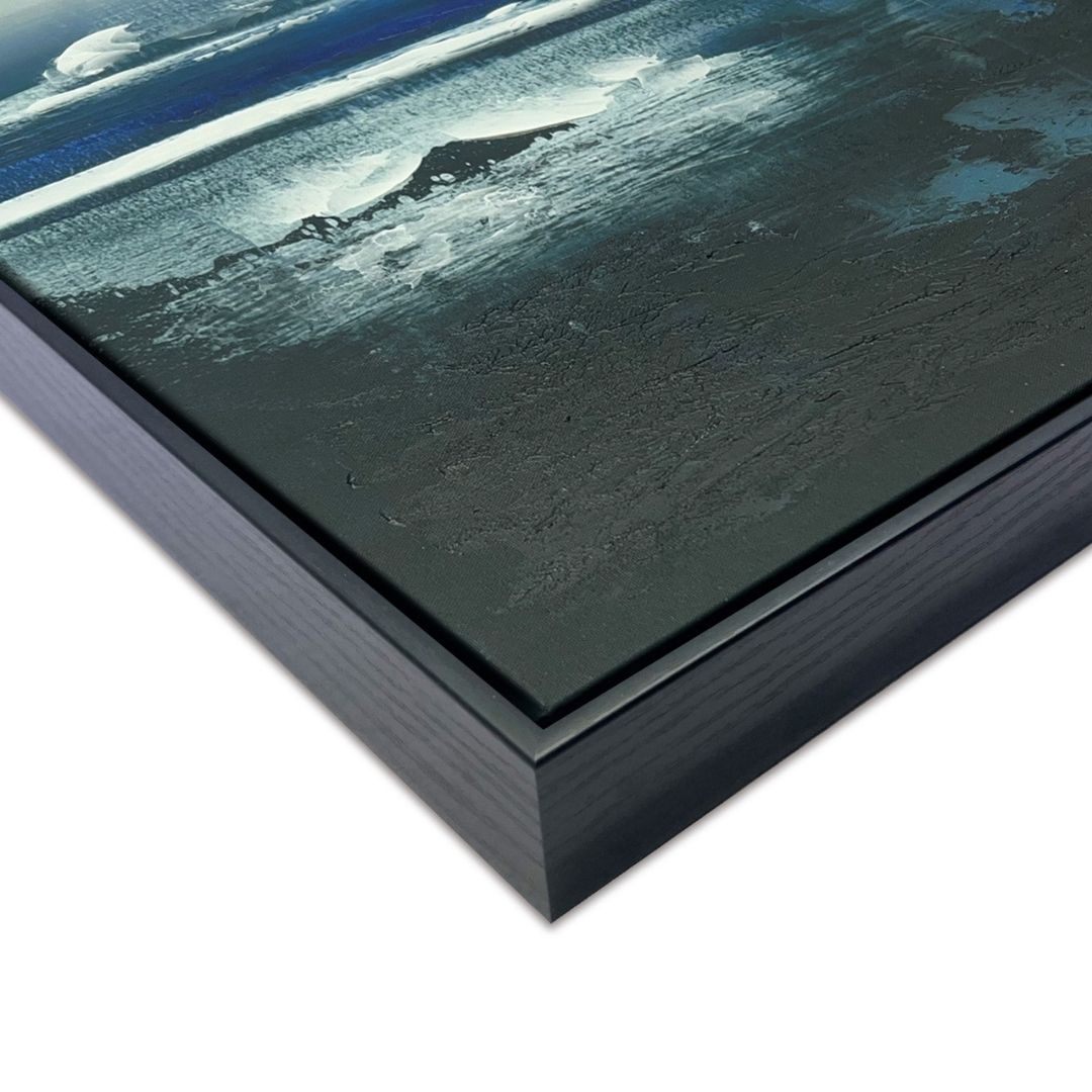 Volcanic Coast Framed Canvas Wall Art 60x60