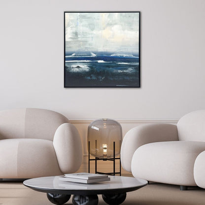 Volcanic Coast Framed Canvas Wall Art 60x60