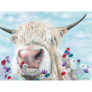 Douglas with Flowers Canvas Wall Art 60x80