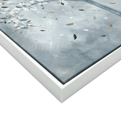 Glistening Leaves Framed Canvas Wall Art 60x60