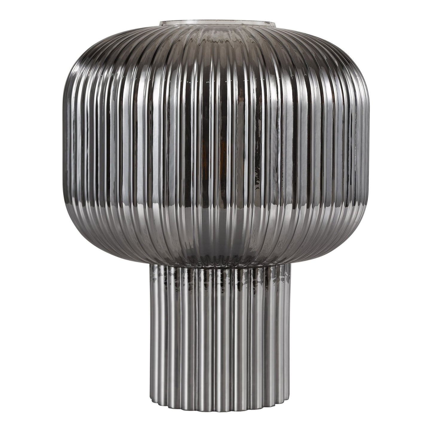 Demarius Smoked Glass Table Lamp
