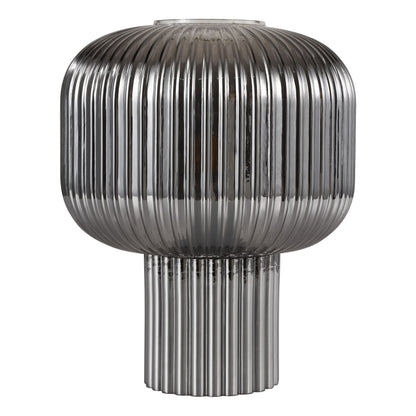 Demarius Smoked Glass Table Lamp