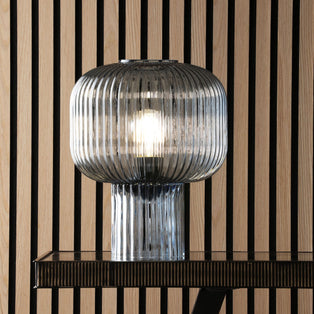 Demarius Blue Glass Table Lamp