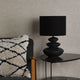 Discus Black Ceramic Table Lamp