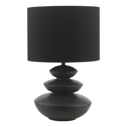 Discus Black Ceramic Table Lamp