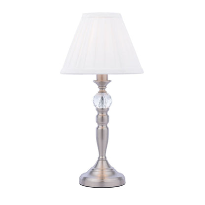 Edwina Satin Chrome Touch Table Lamp
