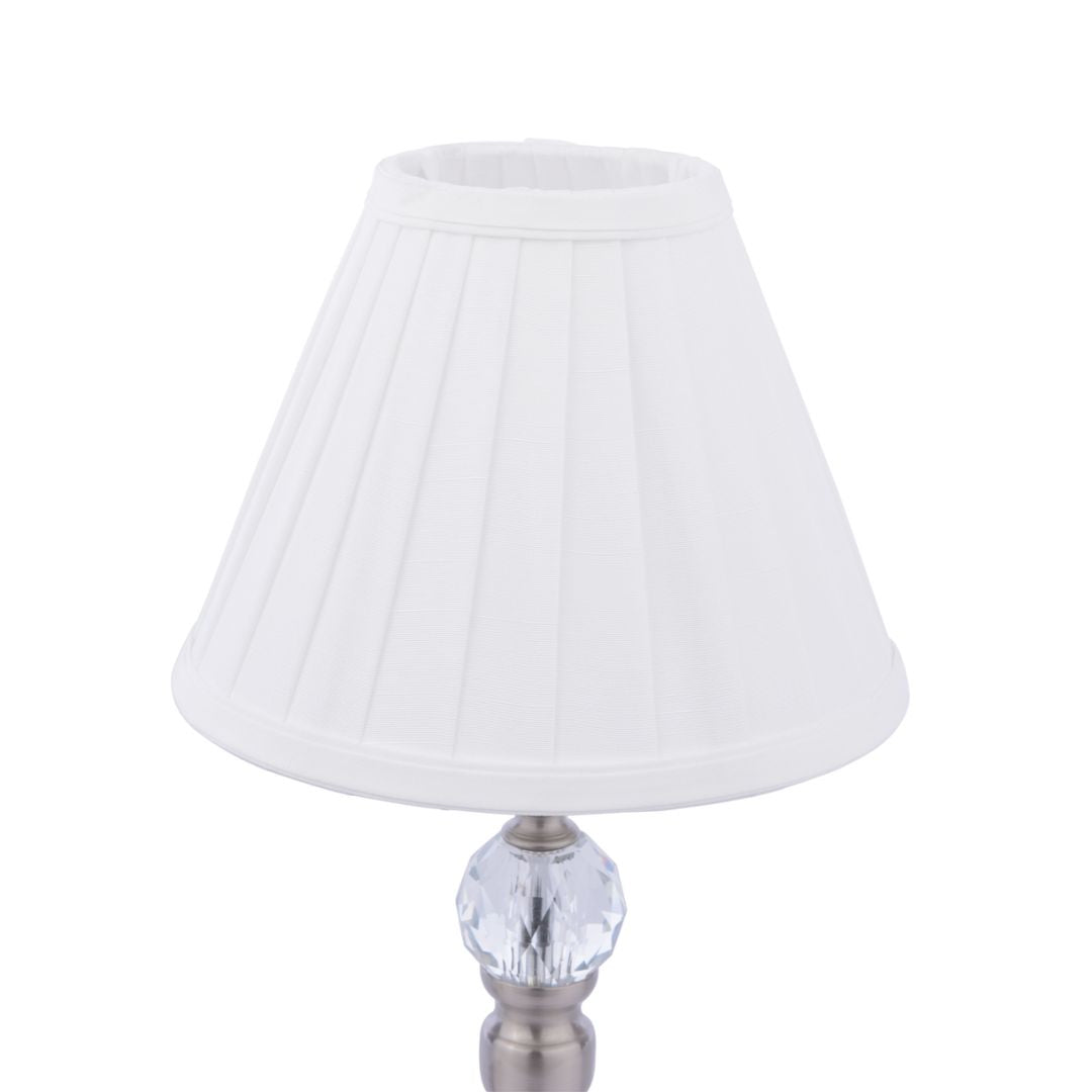 Edwina Satin Chrome Touch Table Lamp