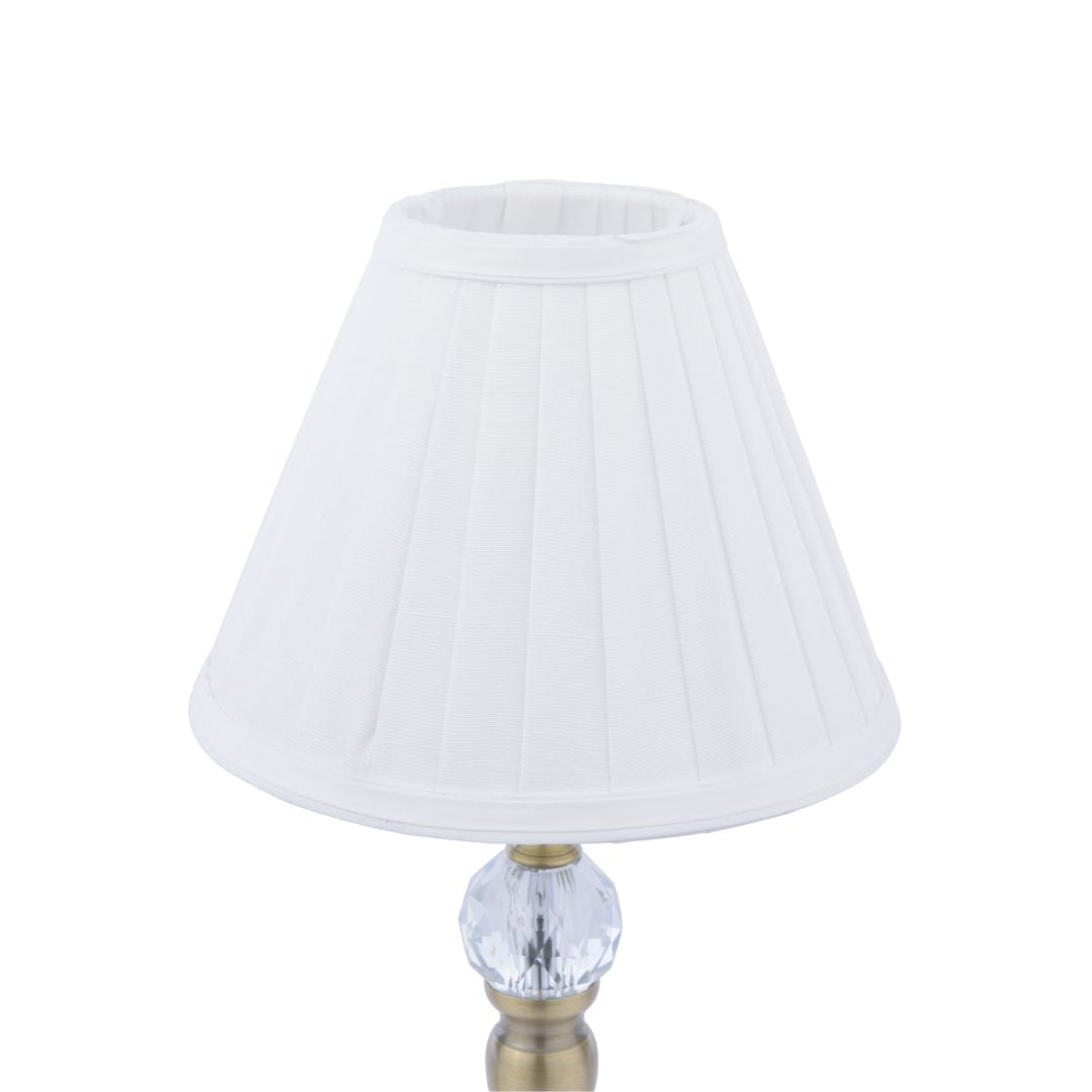 Edwina Antique Brass Touch Table Lamp