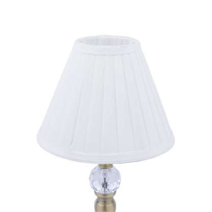 Edwina Antique Brass Touch Table Lamp