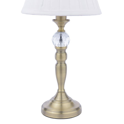 Edwina Antique Brass Touch Table Lamp