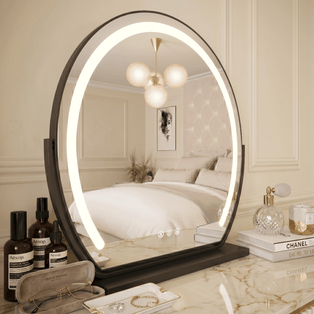Elara LED Vanity Mirror Black