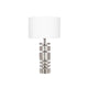 Elon Silver Stacked Cylinder Table Lamp