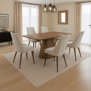 Monaco 1.8M Dining Set with 6 Chelsea Chairs