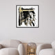 Between Layers II Black & Gold Abstract Wall Art with Black Frame