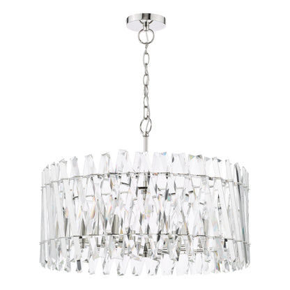 Entwine 8 Light Polished Nickel & Crystal Pendant Ceiling Light