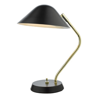 Erna Black & Brass Desk Table Lamp