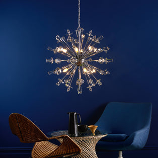 Exodus 8 Light Polished Chrome Pendant Ceiling Light